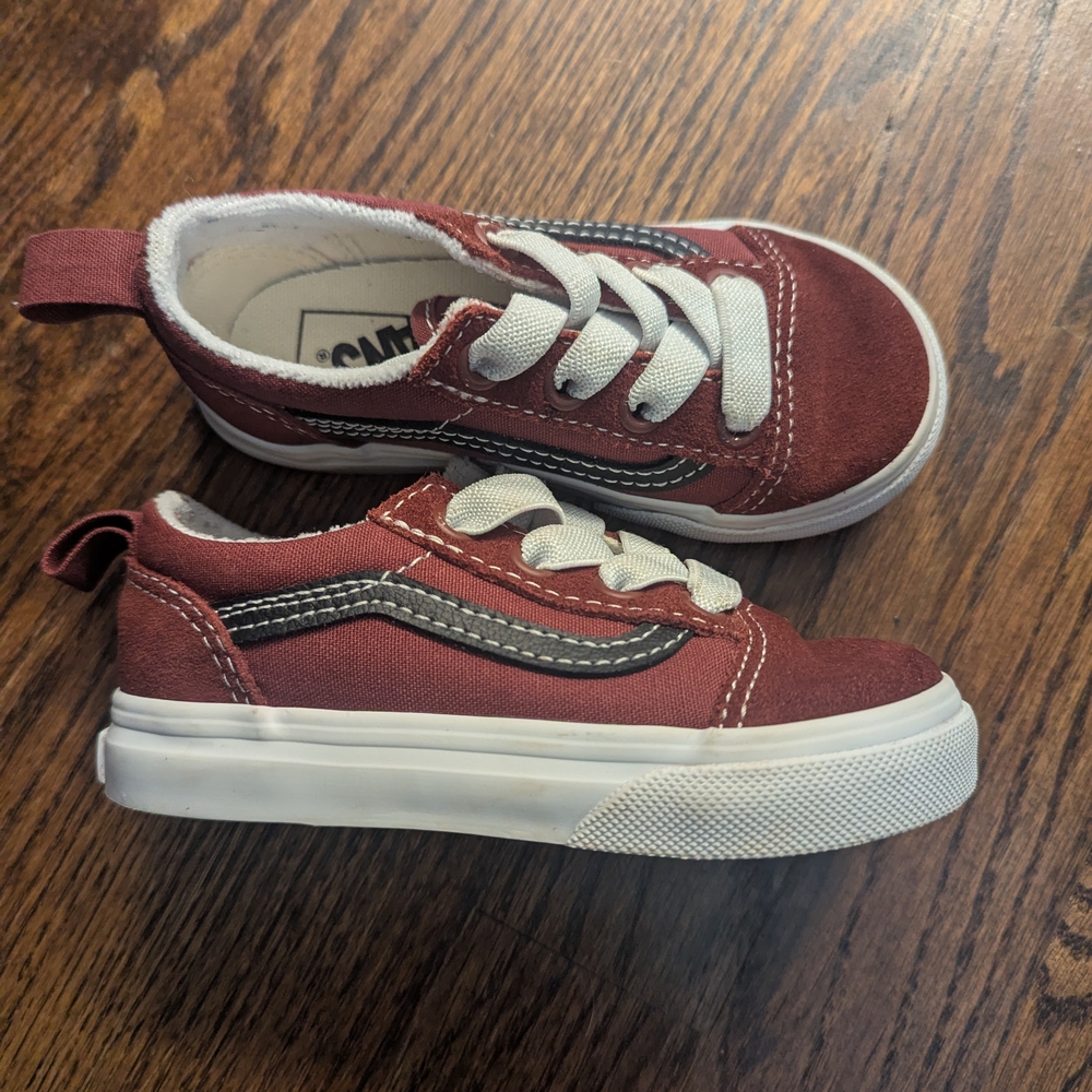 Vans Toddler Old School - "Fat Lace Madder Brown"